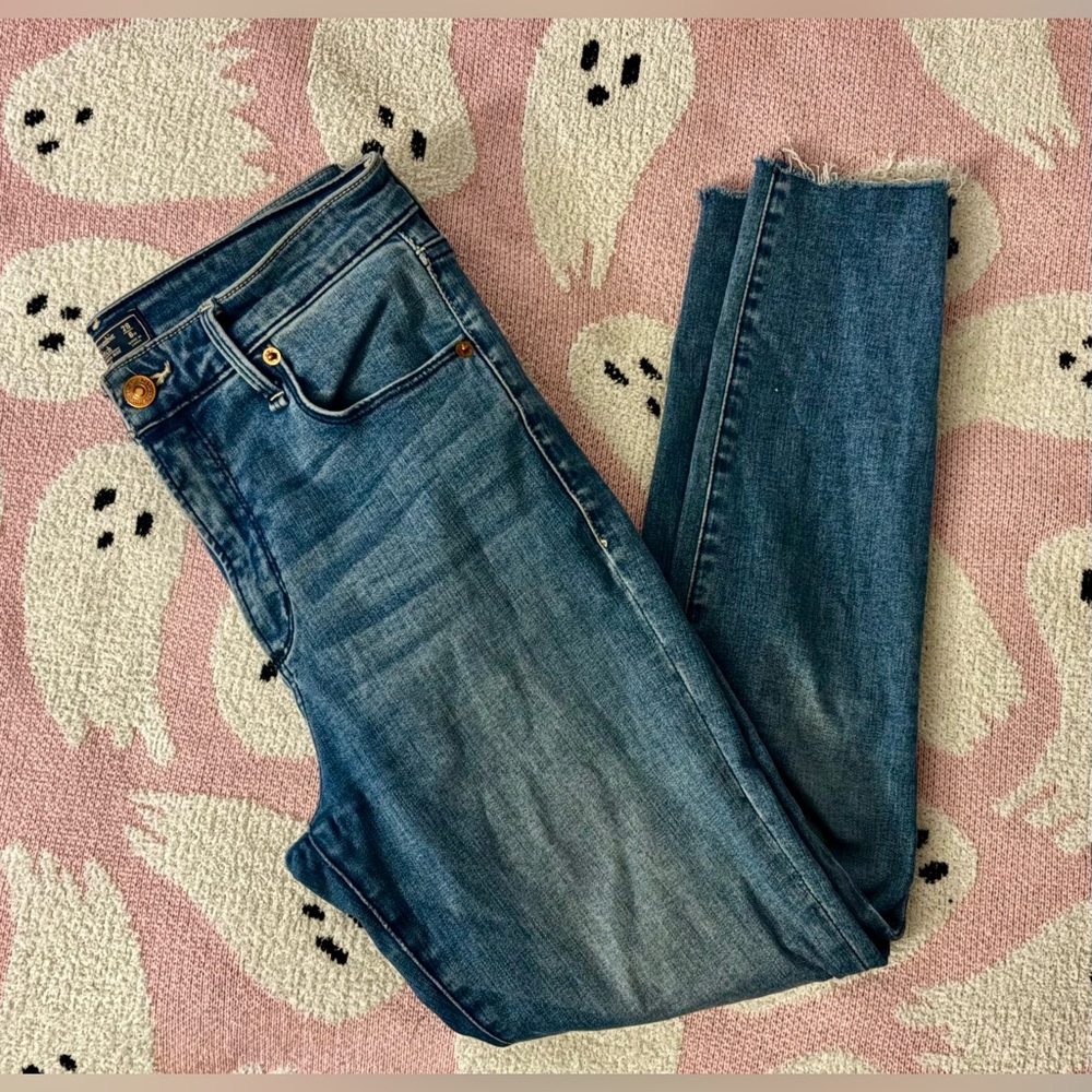 Abercrombie & Fitch - Women's Skinny Jeans - Blue Denim